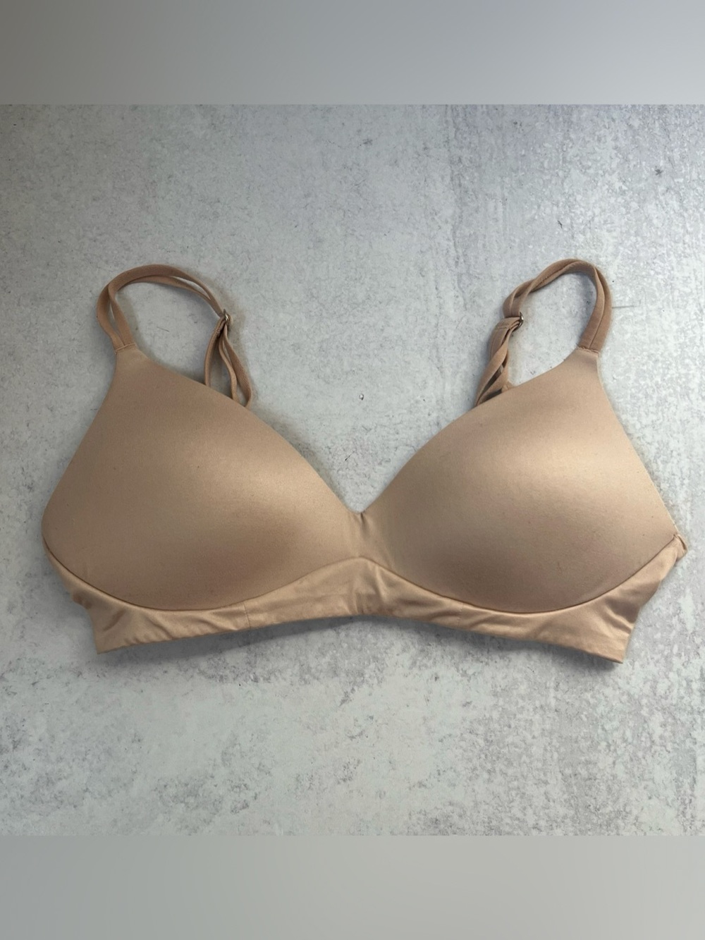 Aerie Bra 32C Real Sunnie Wireless Nude Padded Smooth Neutral
